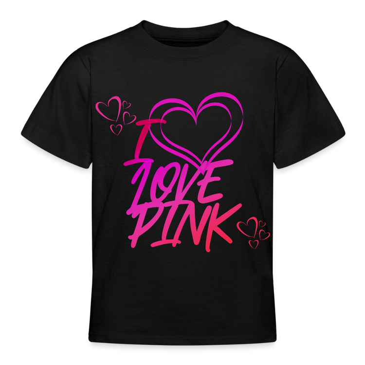 Nuorten T-Paita painatuksella I Love Pink
