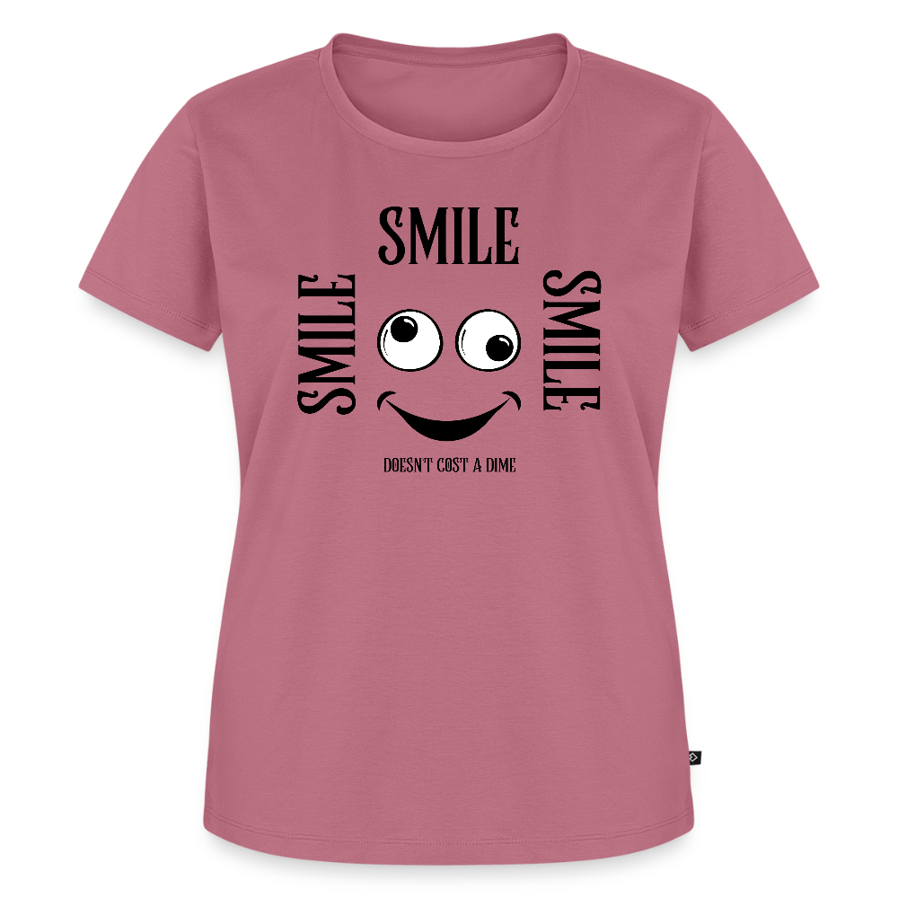 Naisten Premium T-paita Smile - malva