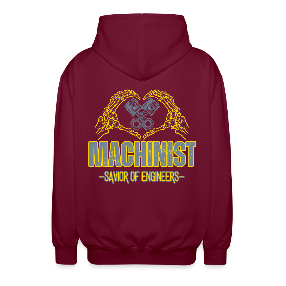 Unisex Vetoketjuhuppari Machinist 2 - bordeaux