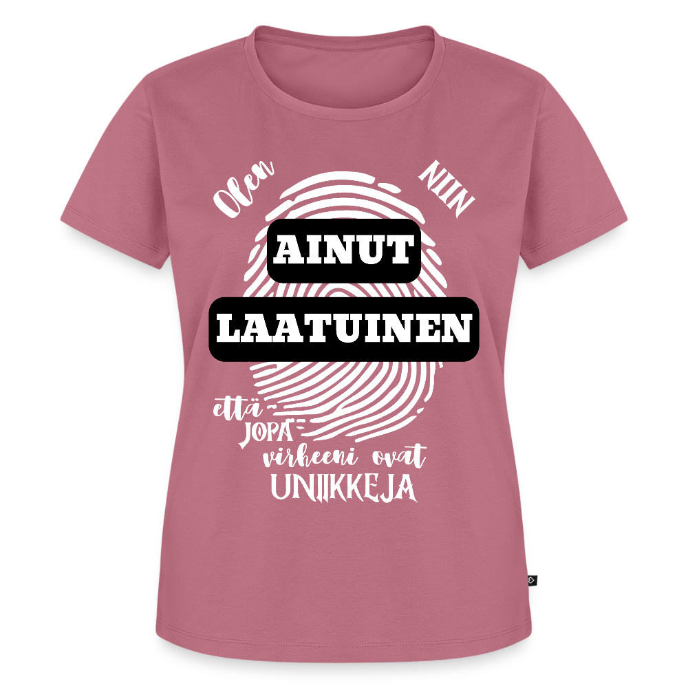 Naisten Premium T-paita Ainutlaatuinen - malva