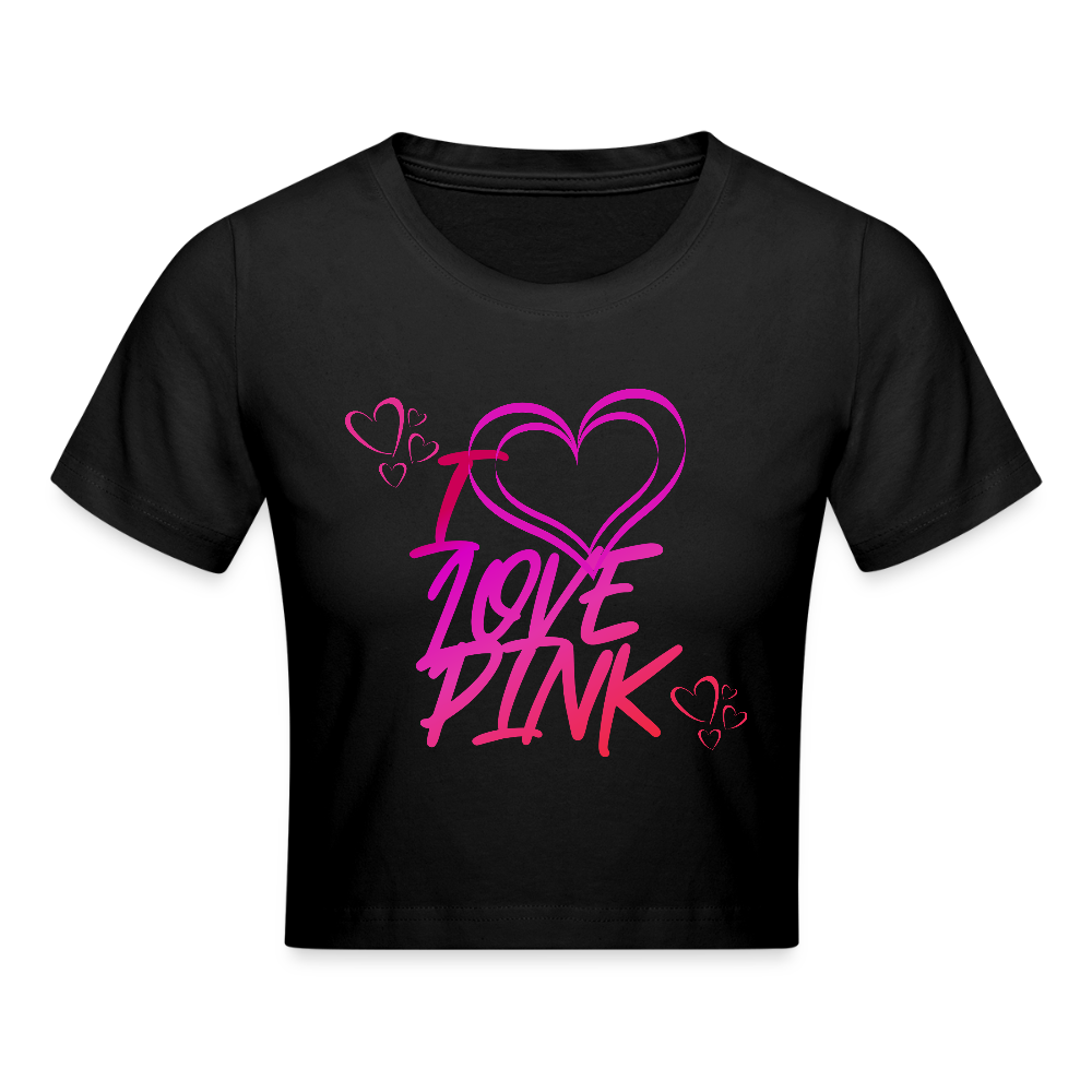 Napapaita I Love Pink - musta