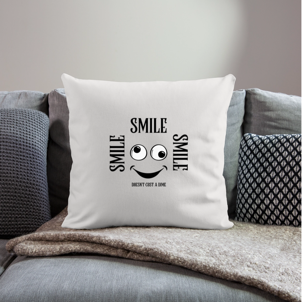 Sohvatyyny täytteellä 44 x 44 cm Smile - Luonnonvalkoinen