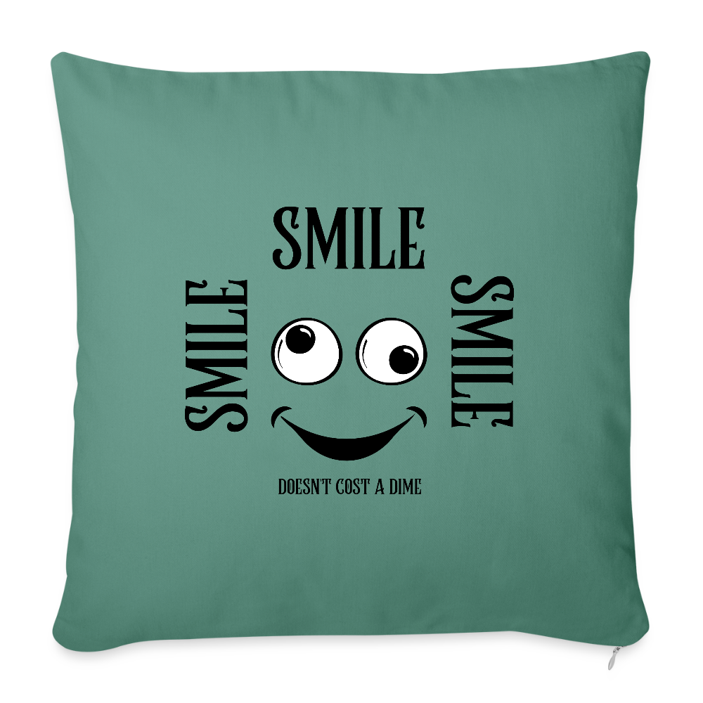 Sohvatyyny täytteellä 44 x 44 cm Smile - kuusenvihreä
