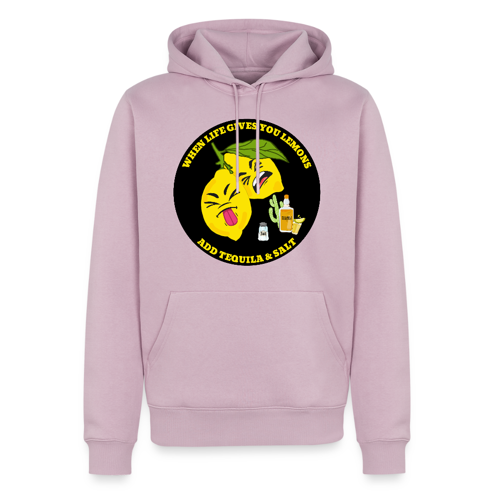 Miesten Premium huppari When life gives lemons black - vanha roosa