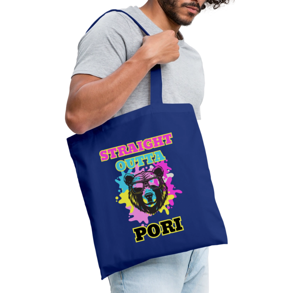 Kangaskassi Straight Outta Pori Värikäs - kuninkaallinen