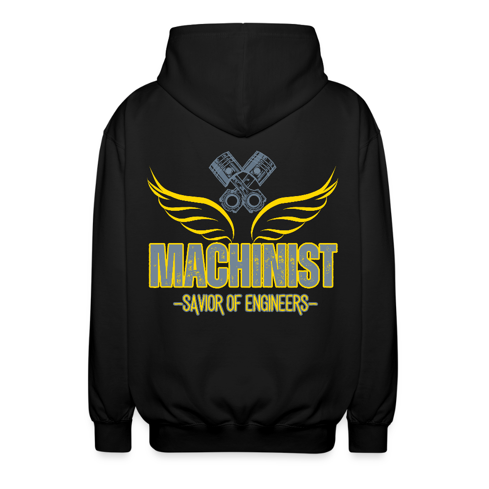 Unisex Vetoketjuhuppari Machinist - musta