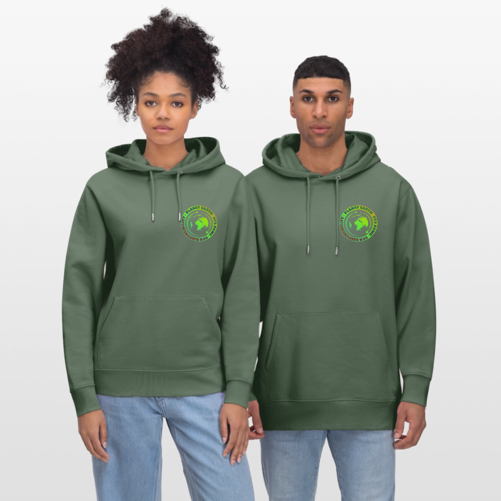 Unisex luomuhuppari Planeetta Maa - kuusenvihreä