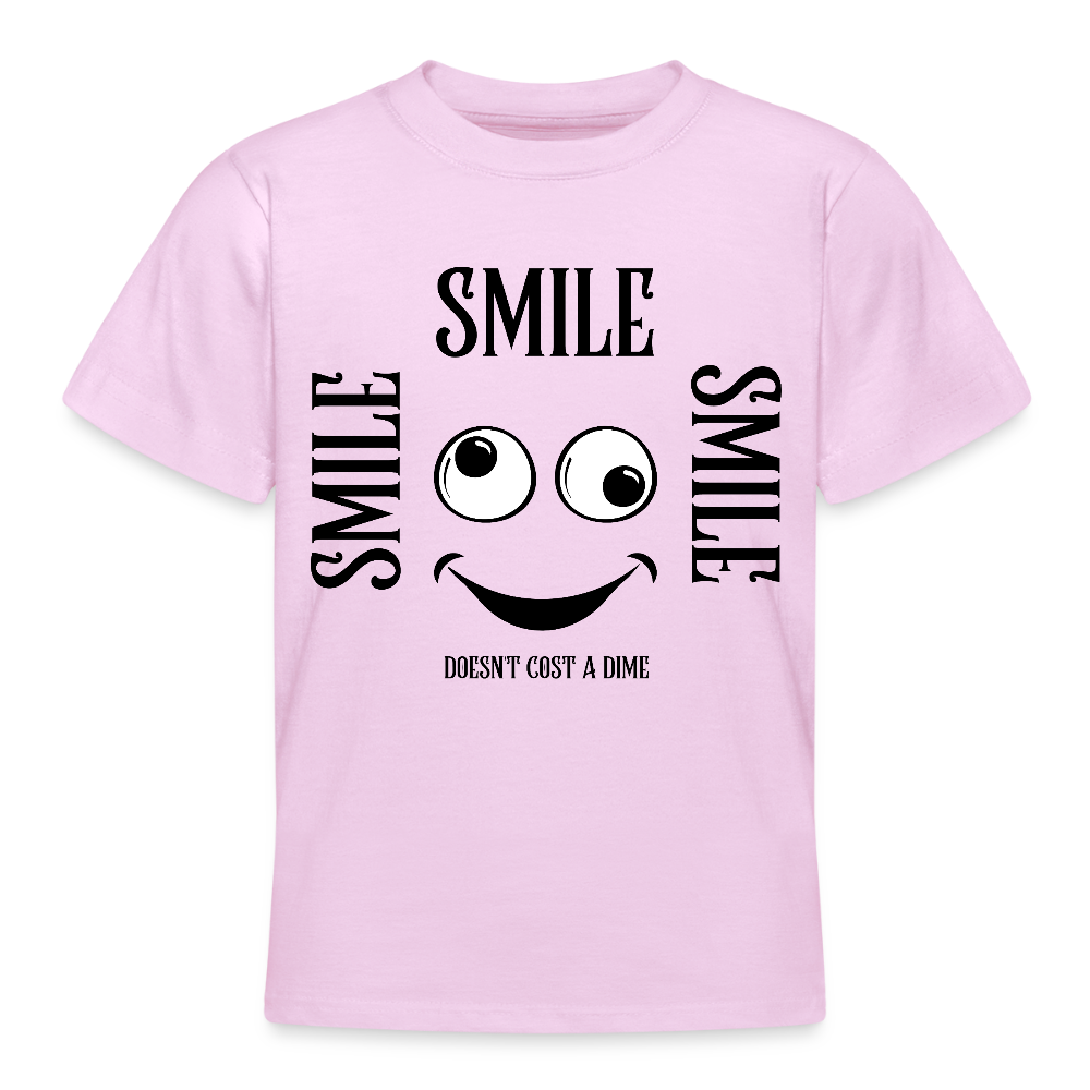 B&C Nuorten T-paita Smile 9-14-Vuotiaille - vaalea pinkki