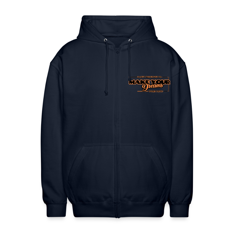 Unisex Vetoketjuhuppari make your dreams come true - laivasto