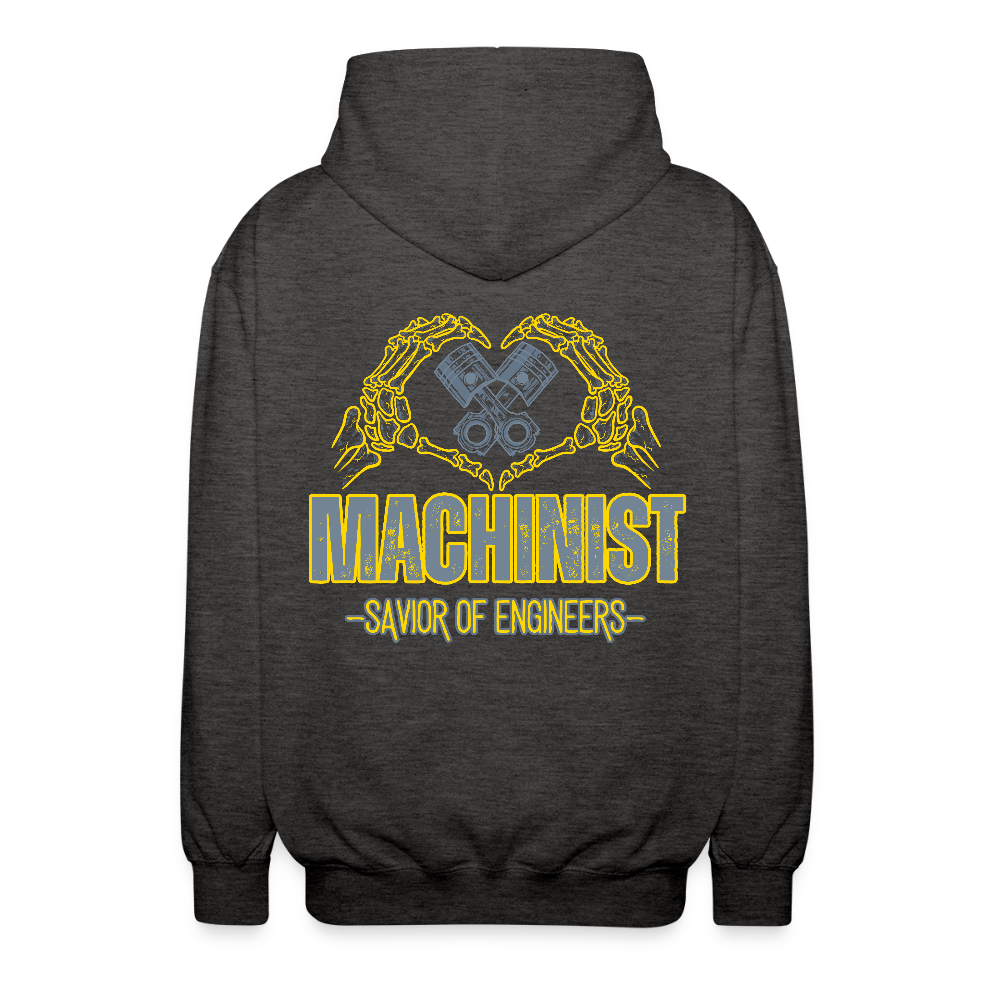 Unisex Vetoketjuhuppari Machinist 2 - hiilenharmaa
