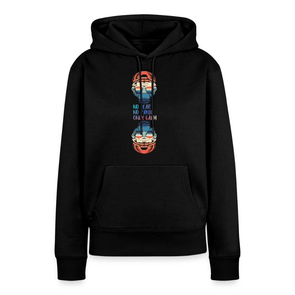 Naisten Spreadshirt Premium huppari Calm Monkey - musta