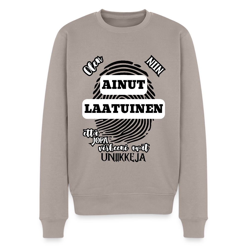 Miesten Premium collegepaita AInutlaatuinen Vaaleat värit - taupe