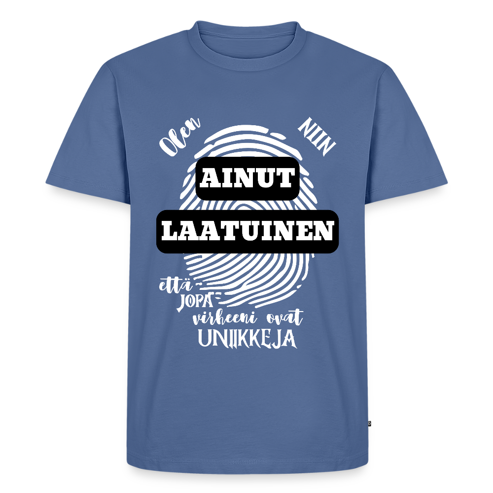 Miesten Premium T-paita Ainutlaatuinen - kyyhkynsininen