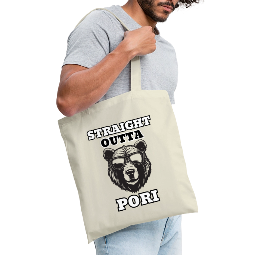 Kangaskassi Straight Outta Pori Mustavalkoinen - luonto