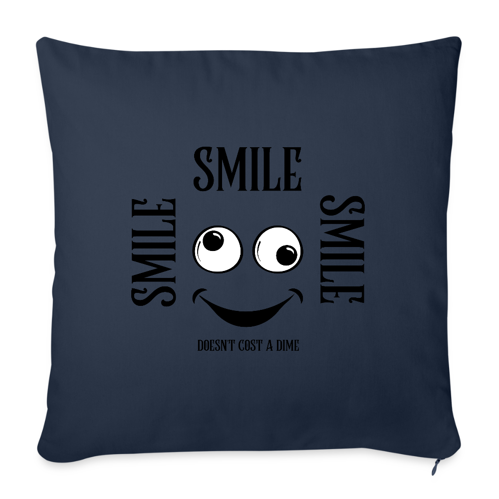 Sohvatyyny täytteellä 44 x 44 cm Smile - navy