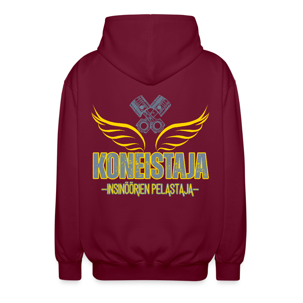 Unisex Vetoketjuhuppari Koneistaja 1 - bordeaux