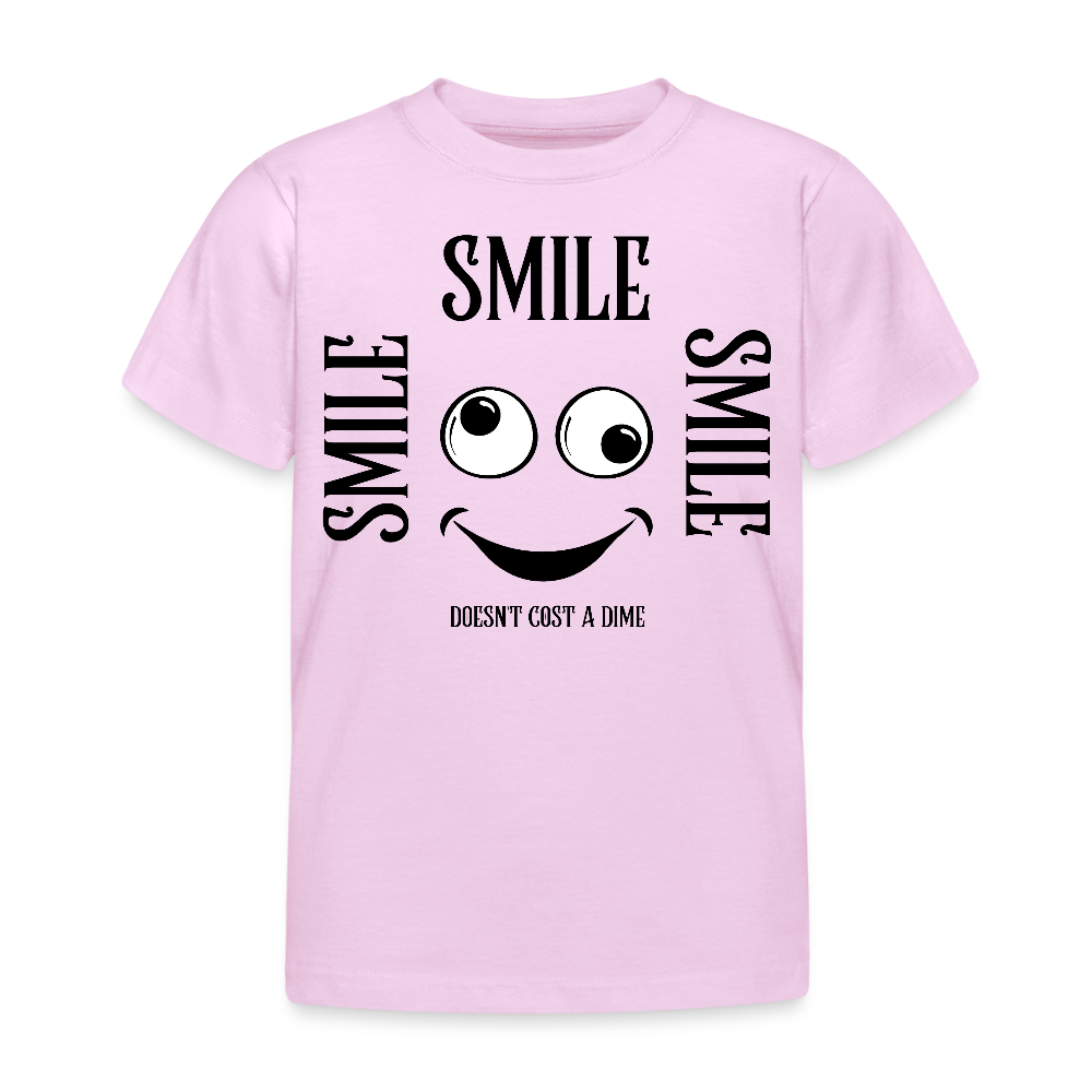 B&C Lasten T-Paita Smile 3-8-Vuotiaille - vaalea pinkki