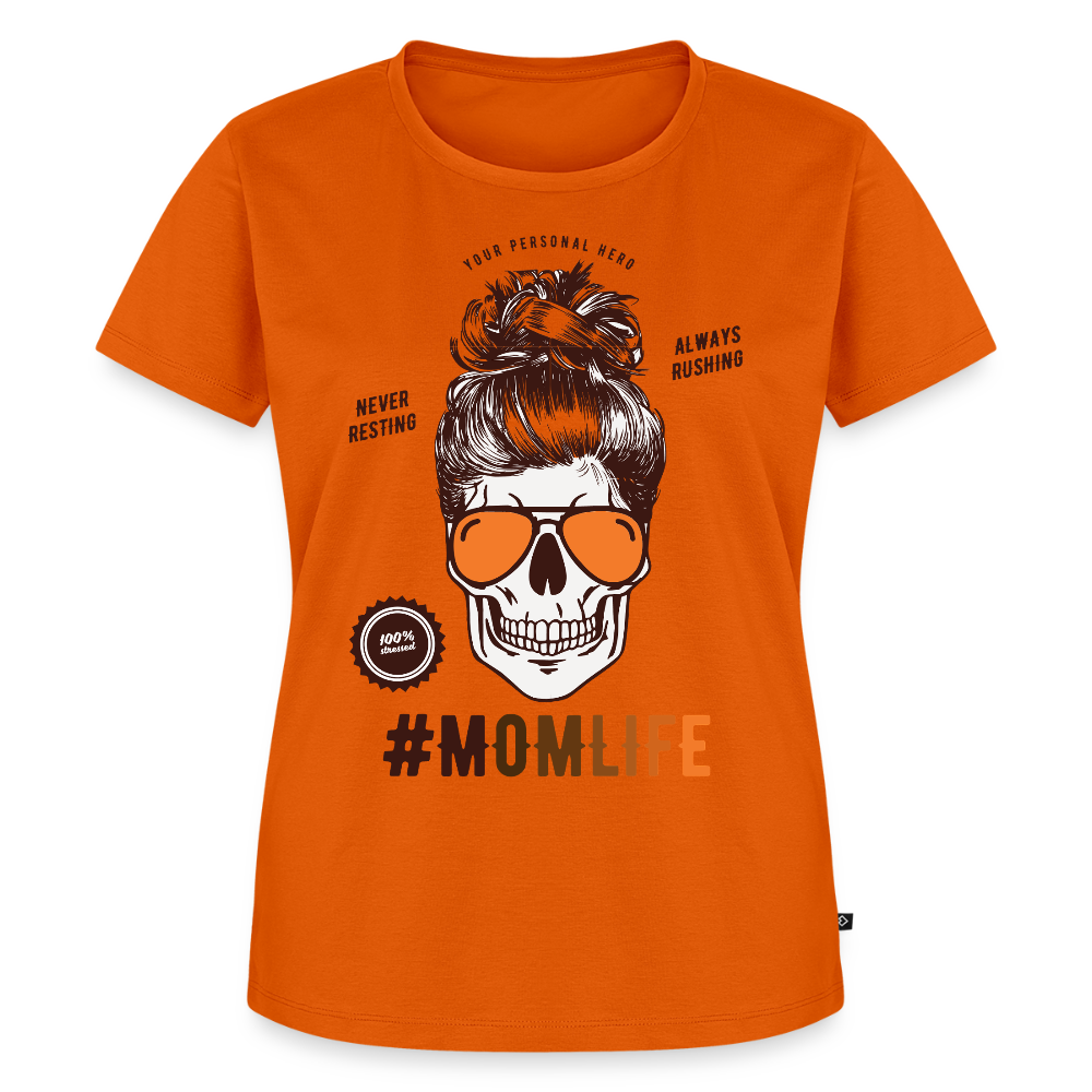 Naisten Premium T-Paita #MOMLIFE - oranssi