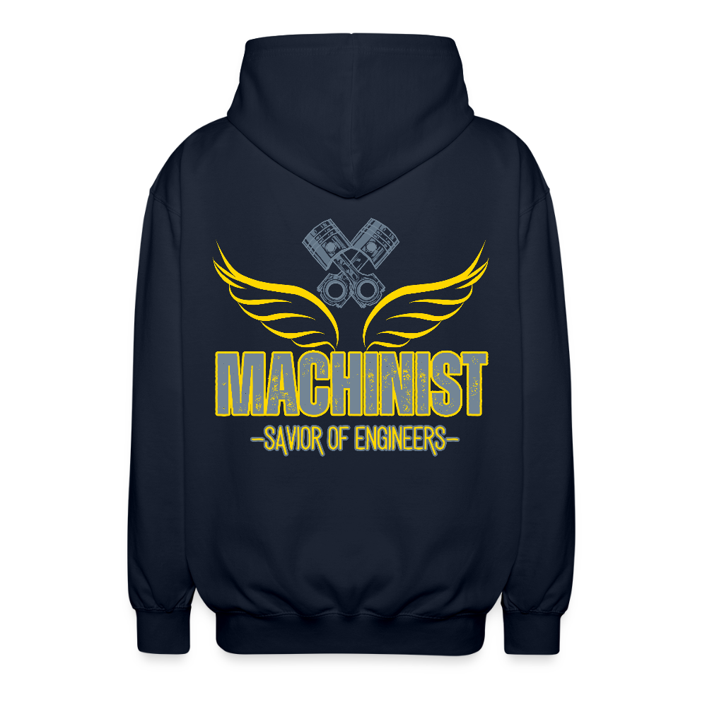 Unisex Vetoketjuhuppari Machinist - laivasto
