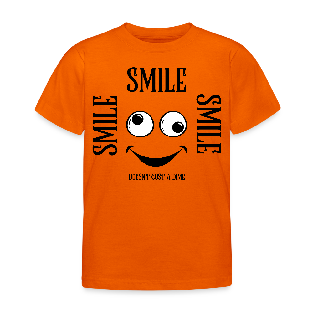 B&C Lasten T-Paita Smile 3-8-Vuotiaille - oranssi