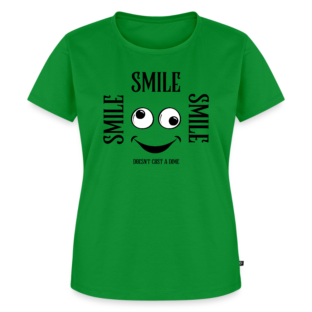 Naisten Premium T-paita Smile - vihreä