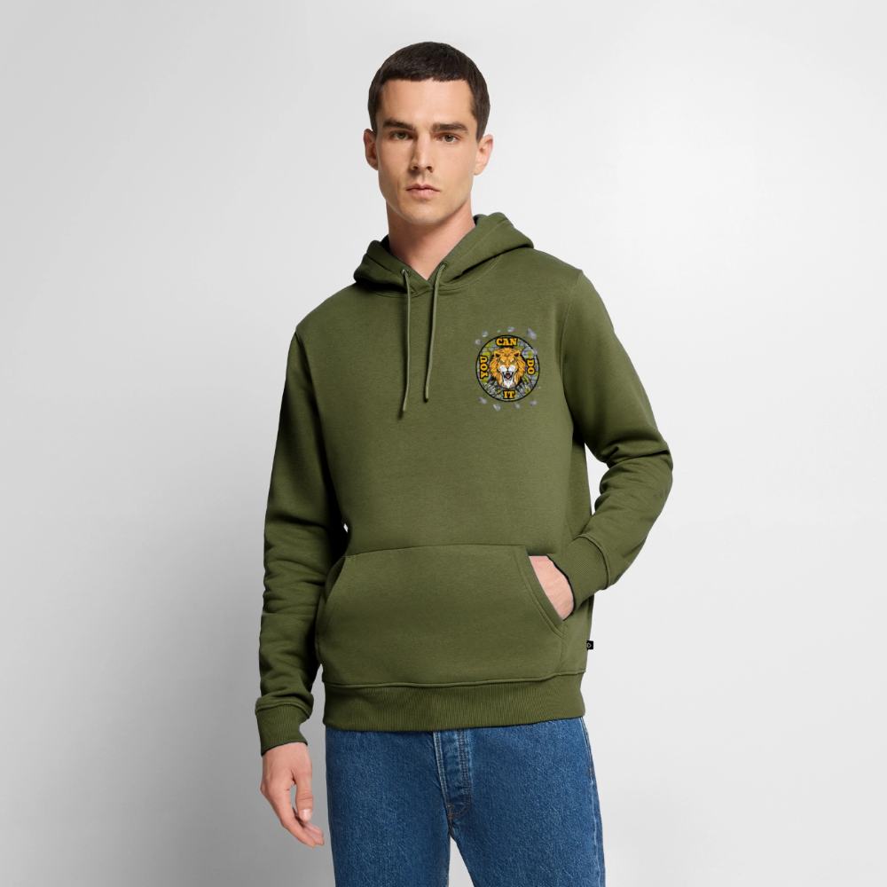 Miesten Premium huppari Leijonan asenne - khaki