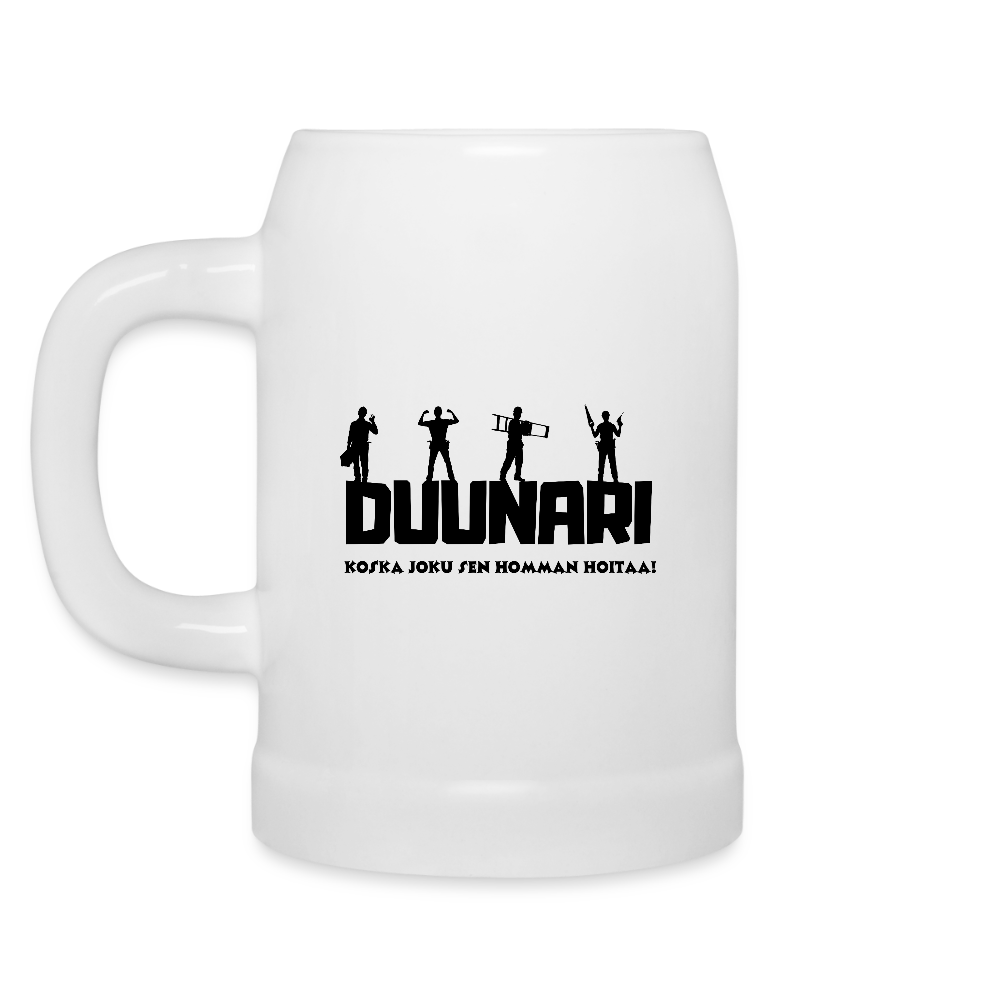 Oluttuoppi Duunari Printillä - valkoinen