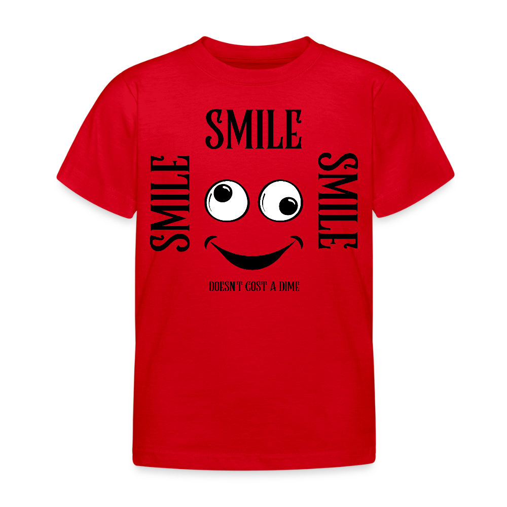 B&C Lasten T-Paita Smile 3-8-Vuotiaille - punainen