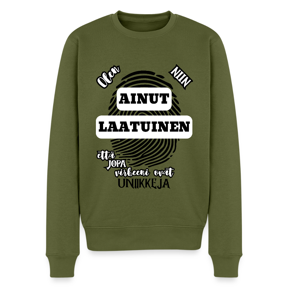 Miesten Premium collegepaita AInutlaatuinen Vaaleat värit - khaki