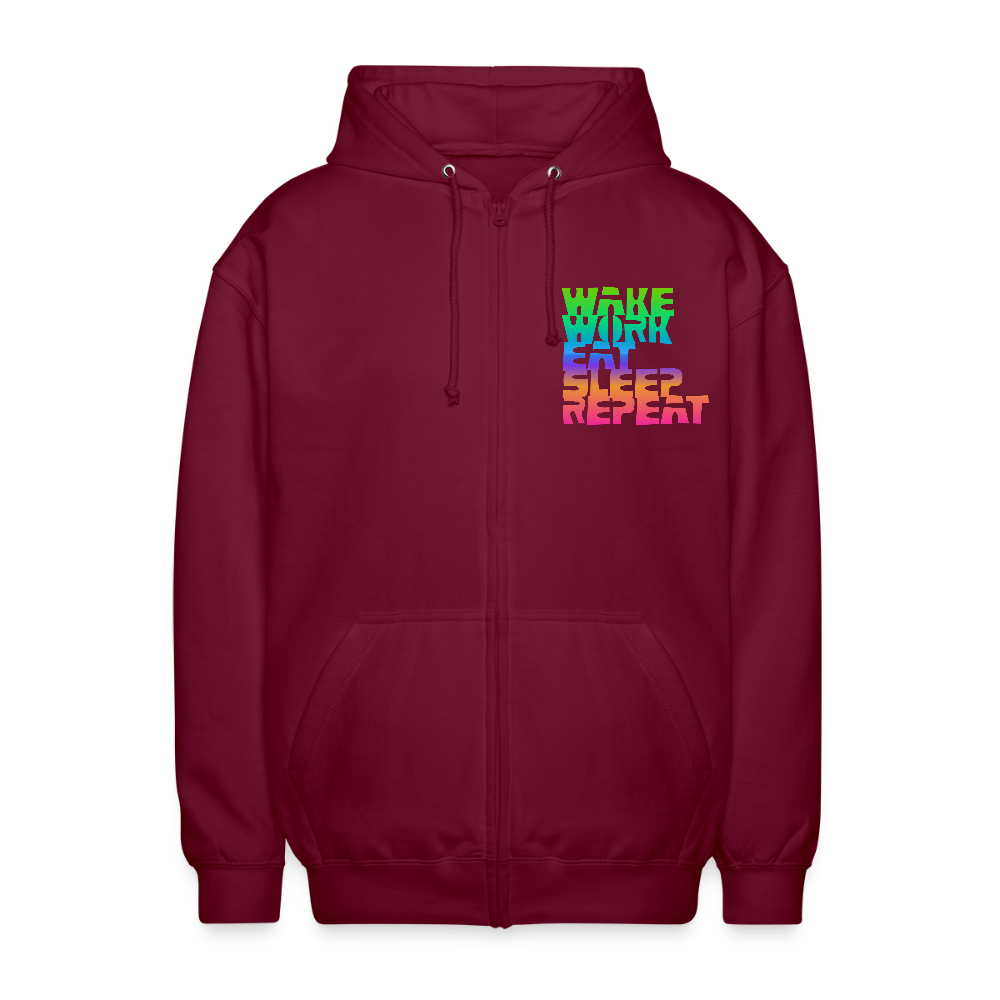 Unisex Vetoketjuhuppari WWESR - bordeaux