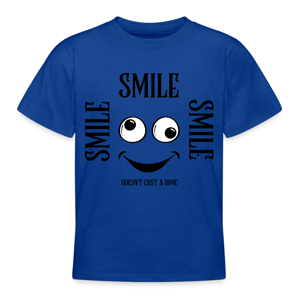 B&C Nuorten T-paita Smile 9-14-Vuotiaille - kuninkaallinen