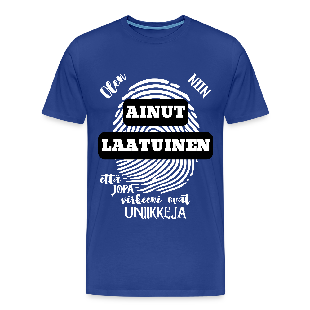 Miesten Premium T-paita Ainutlaatuinen - kuninkaansininen