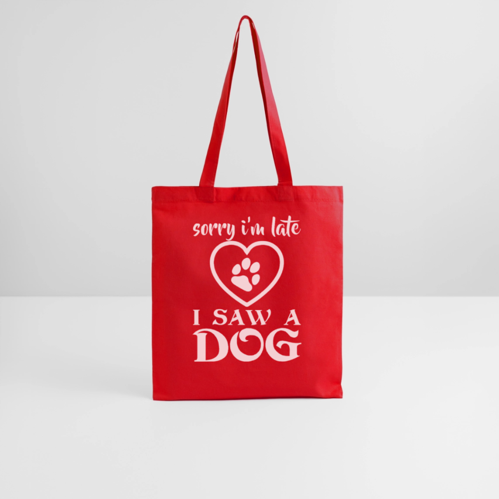 Kangaskassi I Saw a Dog - punainen