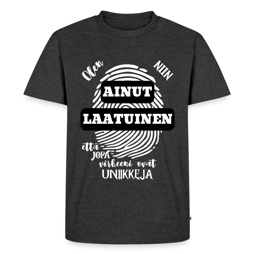 Miesten Premium T-paita Ainutlaatuinen - meleerattu antrasiitti