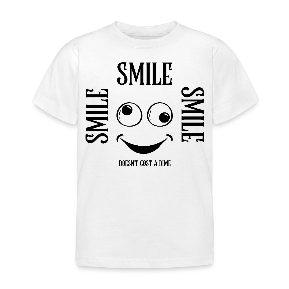 B&C Lasten T-Paita Smile 3-8-Vuotiaille - valkoinen