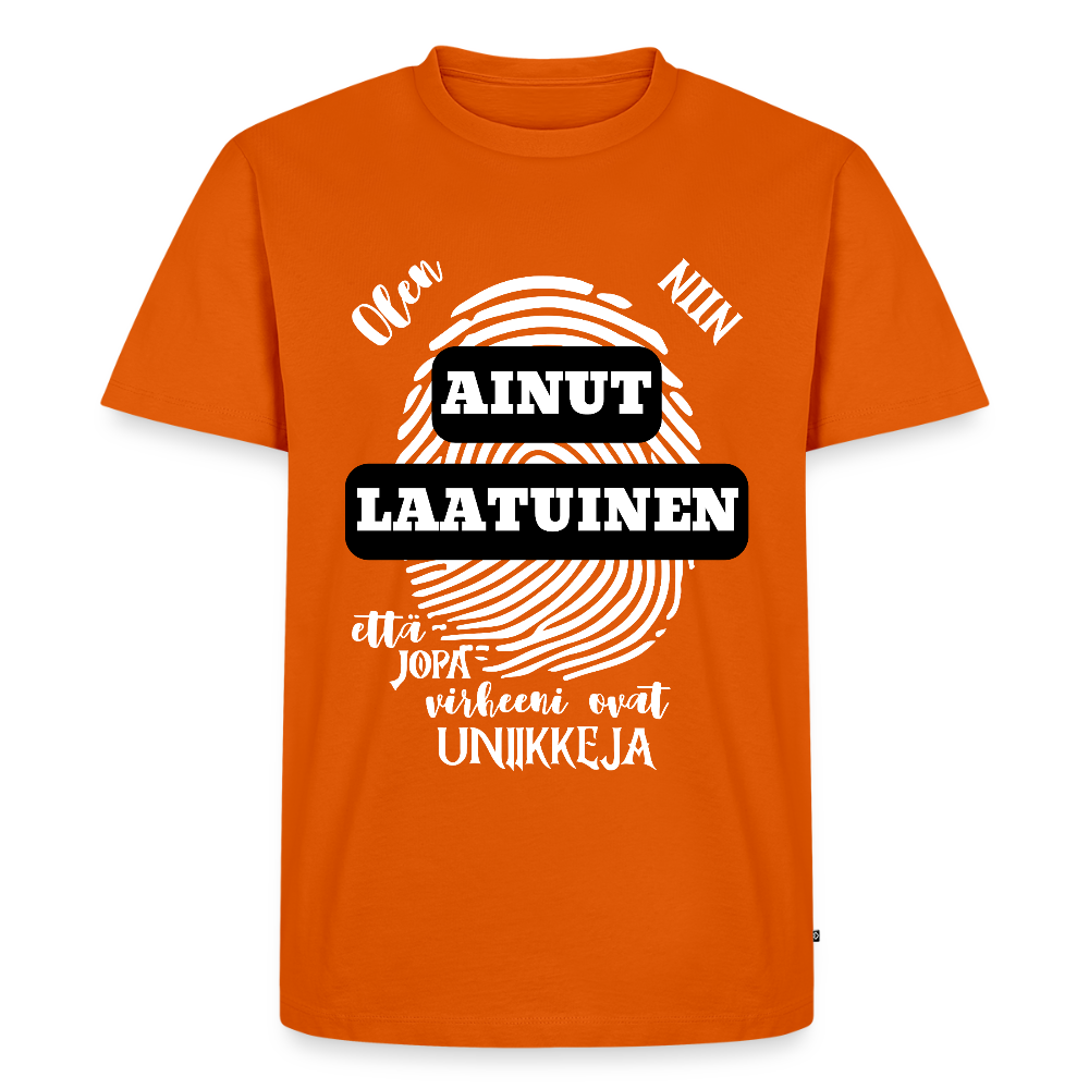 Miesten Premium T-paita Ainutlaatuinen - oranssi