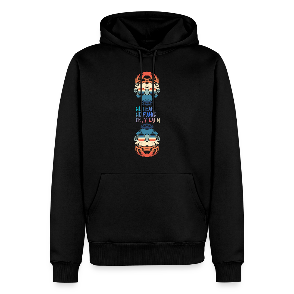 Miesten Spreadshirt Premium huppari Calm Monkey - musta