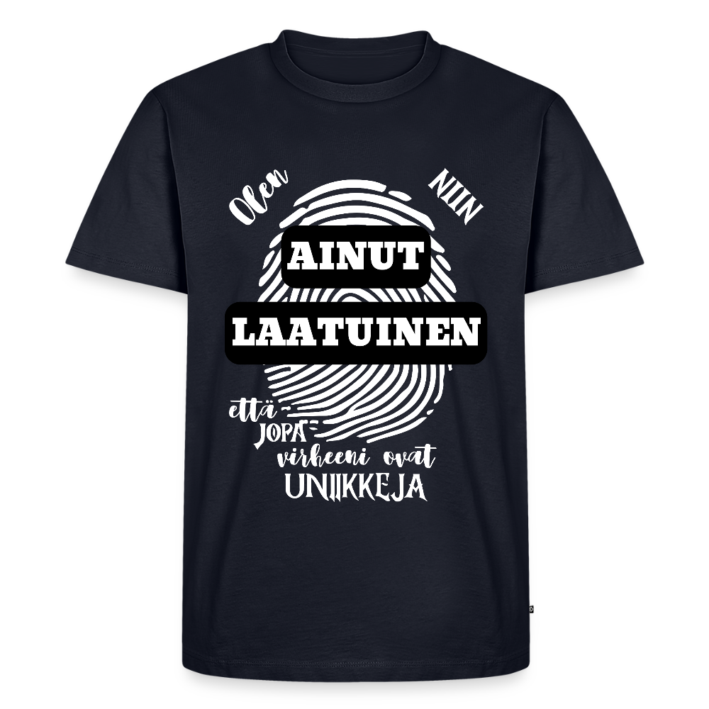 Miesten Premium T-paita Ainutlaatuinen - laivastonsininen
