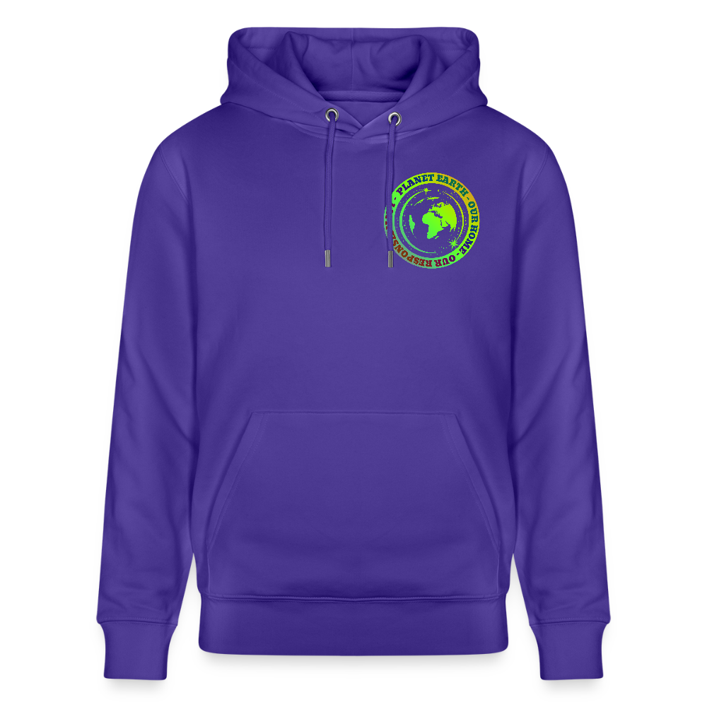 Unisex luomuhuppari Planeetta Maa - purple love