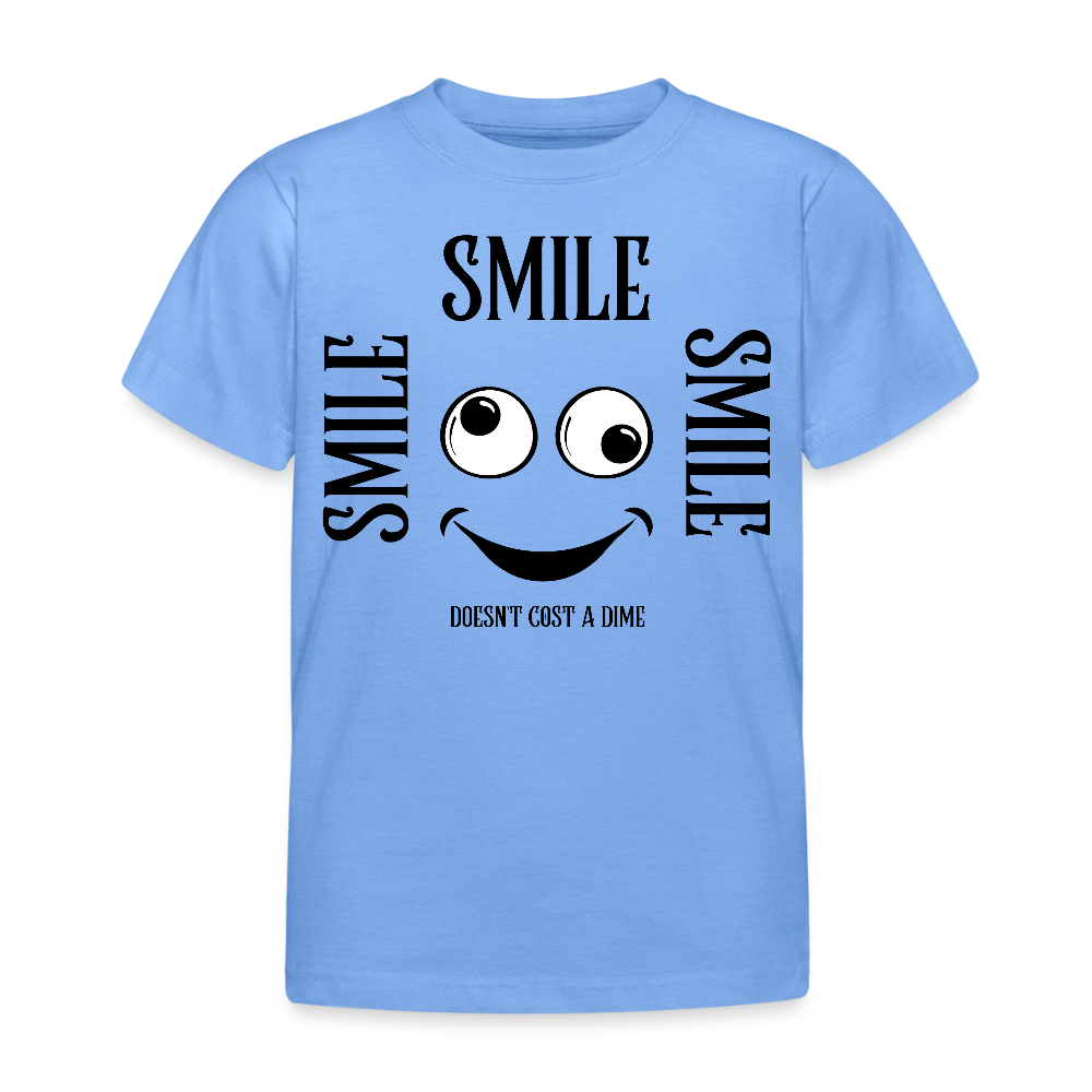 B&C Lasten T-Paita Smile 3-8-Vuotiaille - taivaansininen