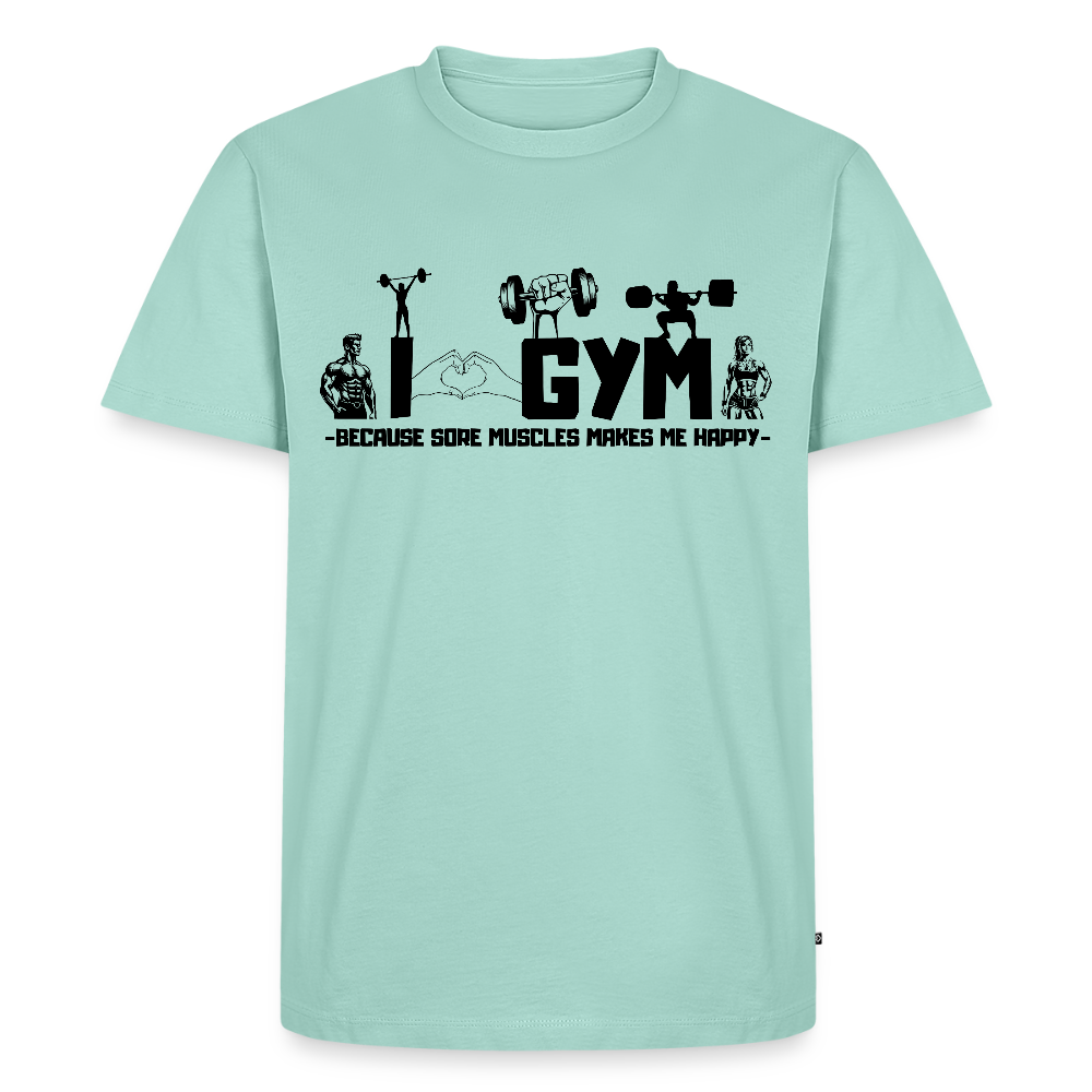 Miesten Spreadshirt Premium T-paita Sali - minttu