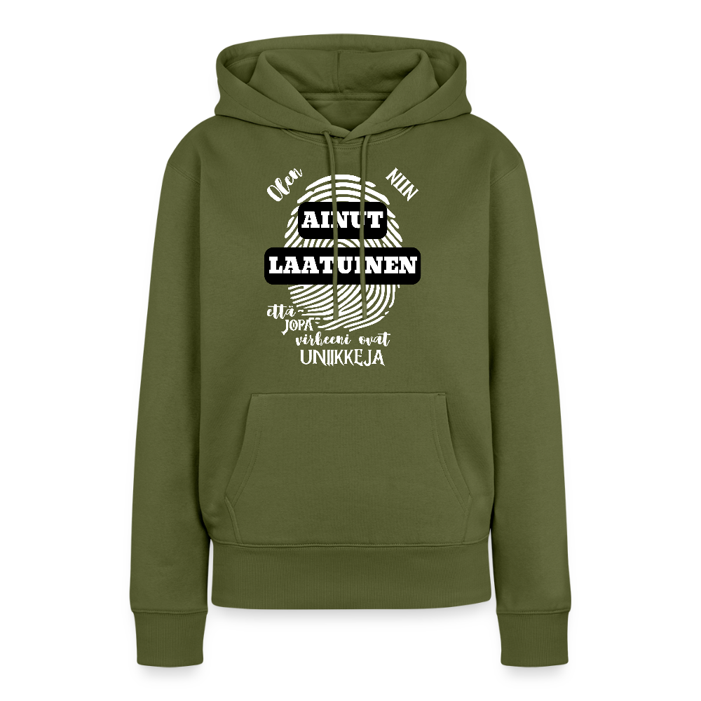 Naisten Premium-huppari Ainutlaatuinen - khaki