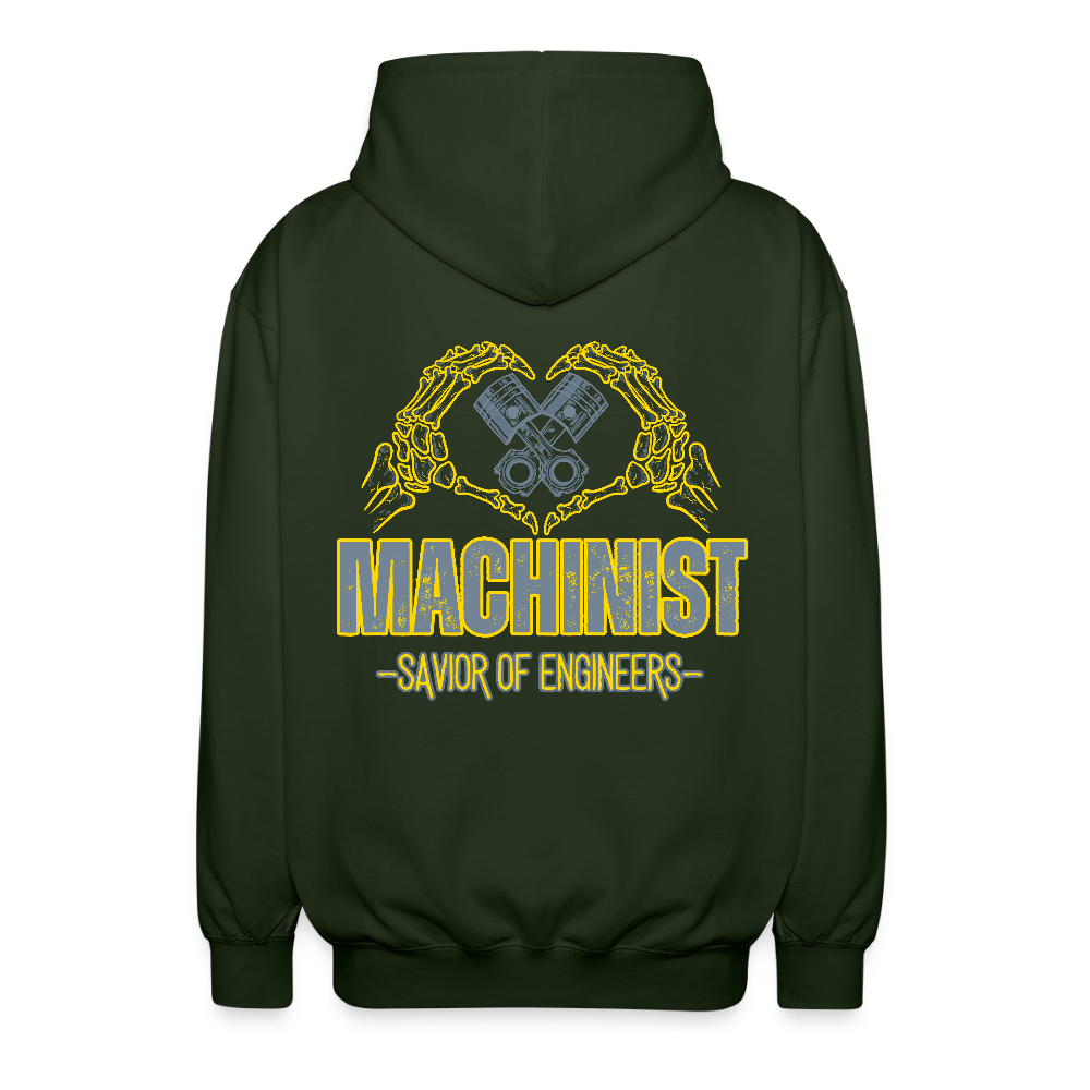 Unisex Vetoketjuhuppari Machinist 2 - metsänvihreä