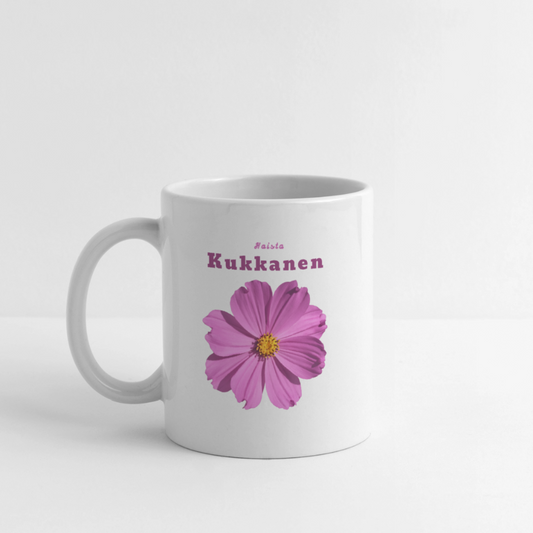 Valkoinen Muki Haista kukkanen - valkoinen