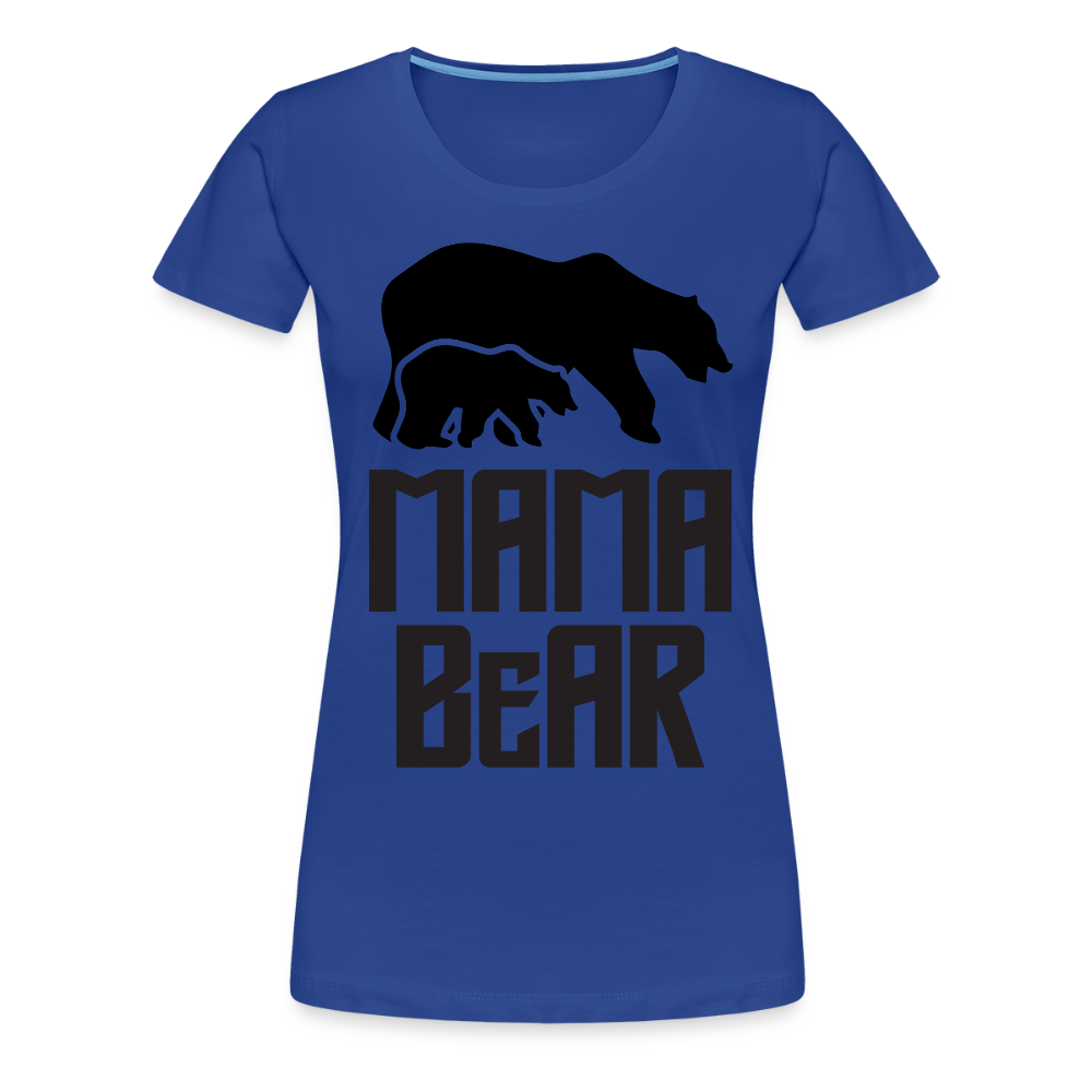 Naisten Spreadshirt Premium T-Paita MAMA BEAR Printillä - kuninkaansininen
