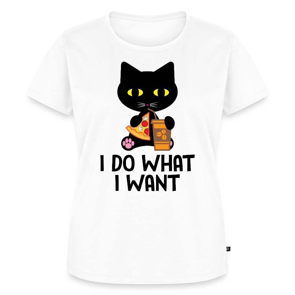 Naisten Premium T-Paita I Do What I Want - valkoinen