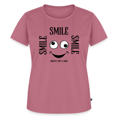 Naisten Premium T-paita Smile - malva