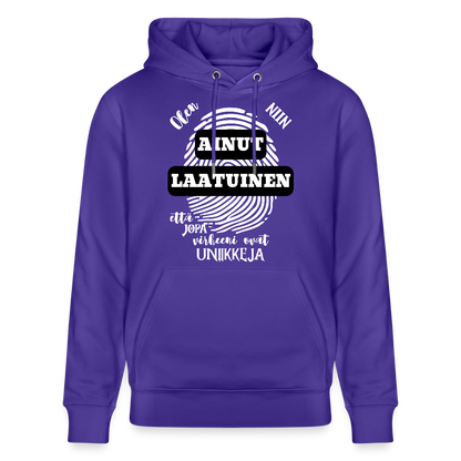 Unisex luomuhuppari Ainutlaatuinen - purple love 