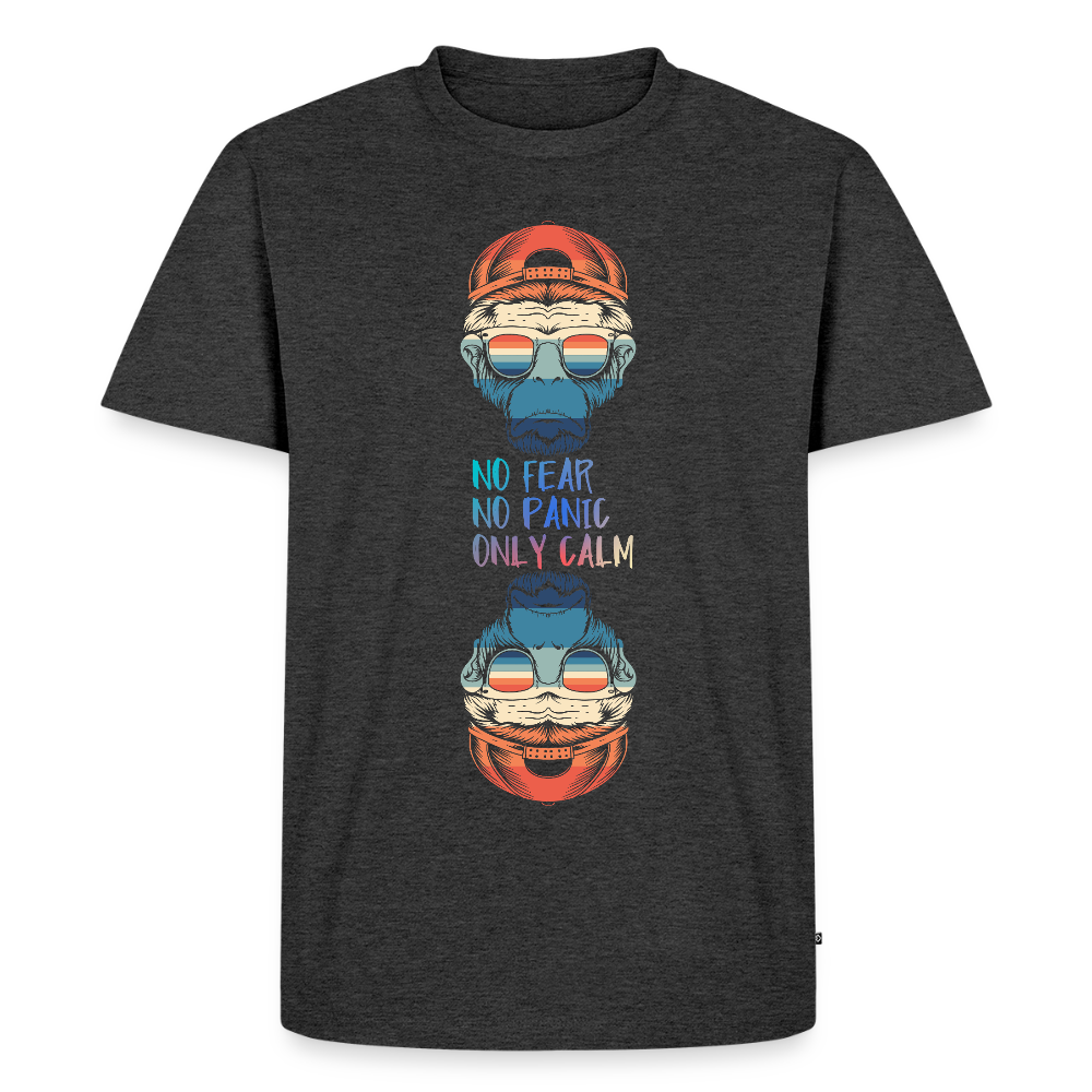 Miesten Premium T-paita Calm Monkey - meleerattu antrasiitti