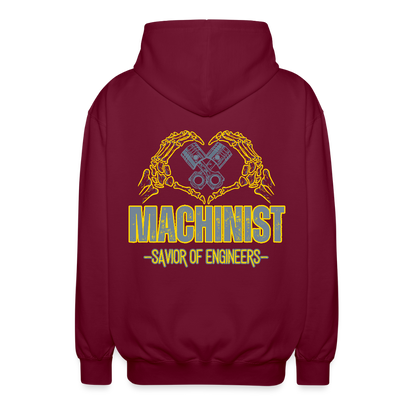 Unisex Vetoketjuhuppari Machinist 2 - bordeaux